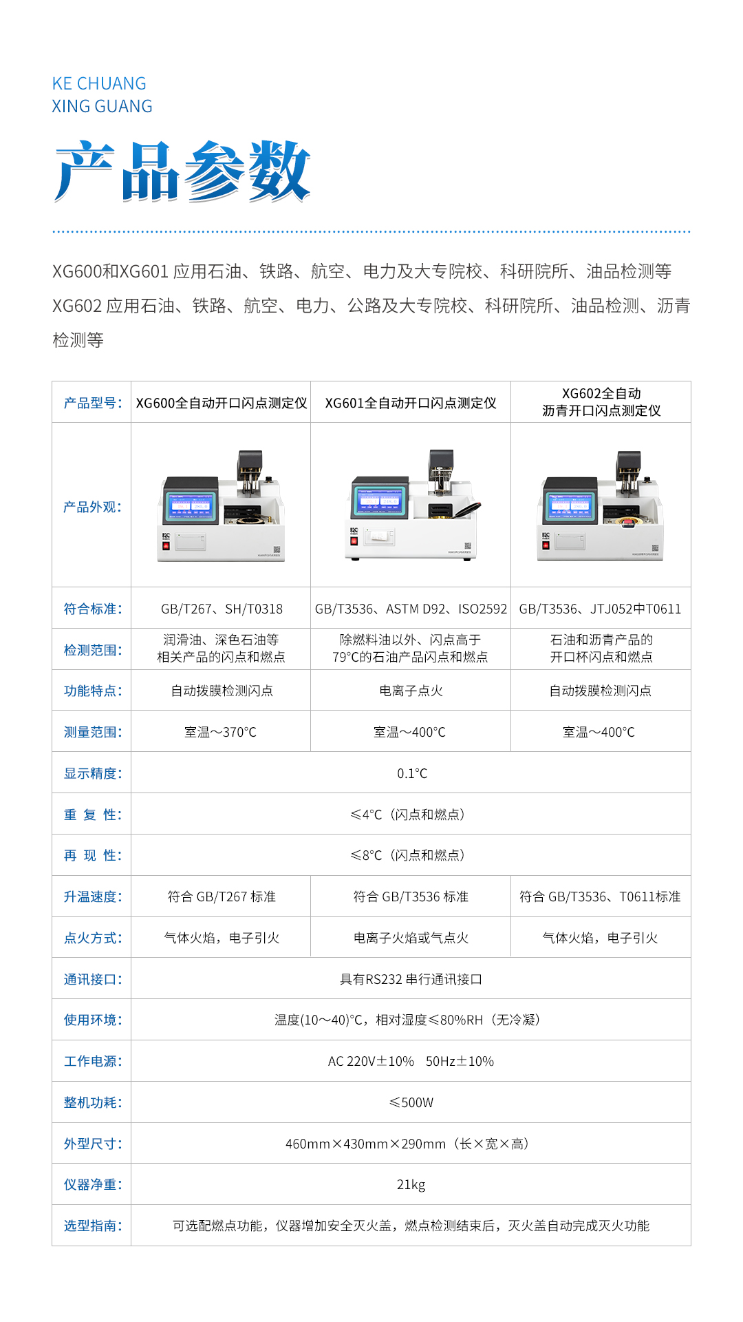 XG600 全自动开口闪点测定仪