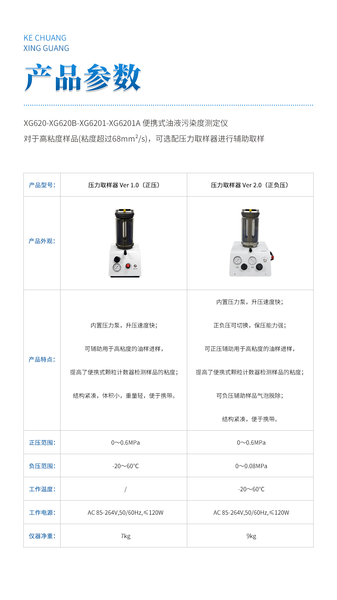 XG620B 便携式油液污染度测定仪
